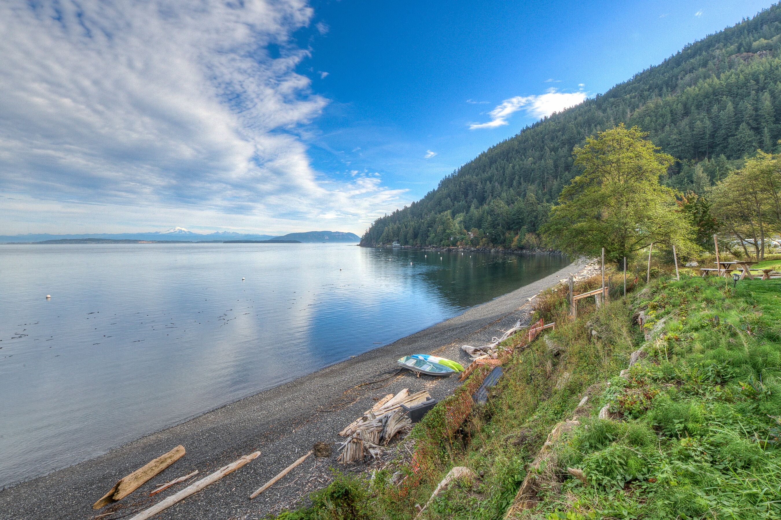 On the beach, sun-loungers, beach towels