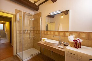 Bathtub, hair dryer, bidet, towels - Villa between Florence  Siena and Pisa. 1 km to village.  A/C in all rooms-Wi Fi (Montespertoli)