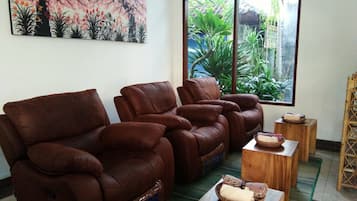 Body treatments, body wraps, body scrubs, facials, reflexology