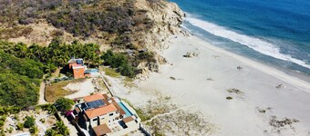 Strandvilla mit privatem Pool 3BR / 3. 5 BA am einsamen Strand