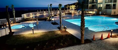 Indoor pool, a heated pool