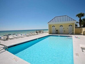 A heated pool