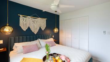 1 多间卧室、熨斗/熨衣板、免费 WiFi、床单