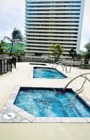 屋外プール、温水プール