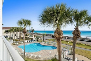 A heated pool - Sunshine Daydream - Gulf-Front Pet-Friendly 2BR at Maravilla w/ Beach Service (Miramar Beach)