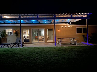 5 bedroom, 4 bath house, private fenced pool, game room and large yard.