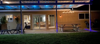 5 bedroom, 4 bath house, private fenced pool, game room and large yard.