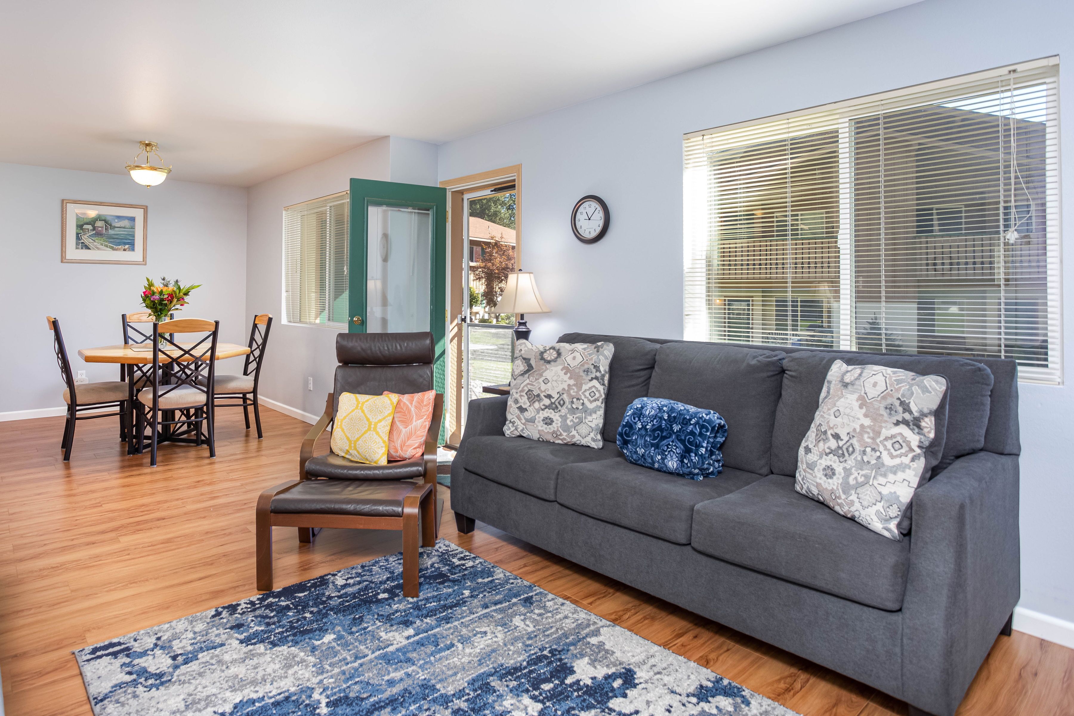 TV, fireplace, DVD player, video library