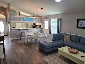 Smart TV, DVD player, books