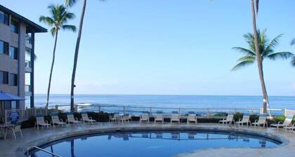 1 habitación con vista al mar, condominio Kona Reef, remodelación reciente y aire acondicionado en todo el hotel, wifi gratis