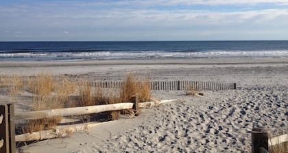 5 BEDROOMS 4.5 BATHS!!! 1/2 block to Beach! Pets OK!! ELEVATOR!