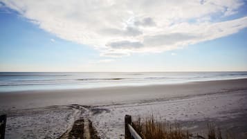 Beach nearby, sun-loungers