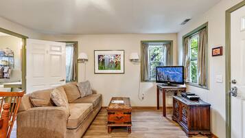 Smart TV, DVD player, books