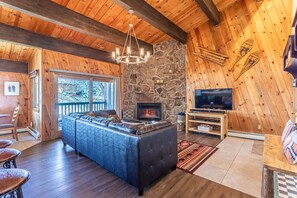 TV, fireplace, stereo