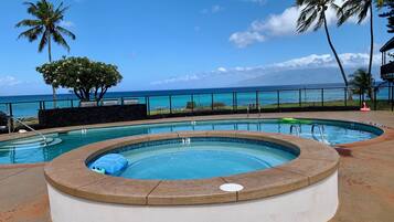 Piscine extérieure, piscine chauffée