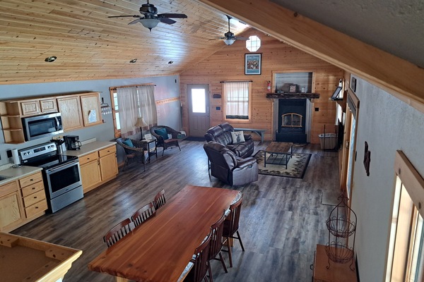 View of downstairs living area