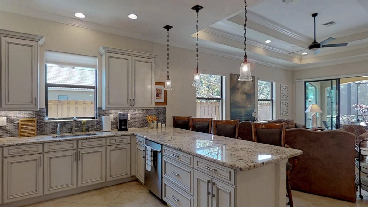 Photo 13 of Two Master Bedrooms! Less than 1 Mile to the beach with heated pool and spa