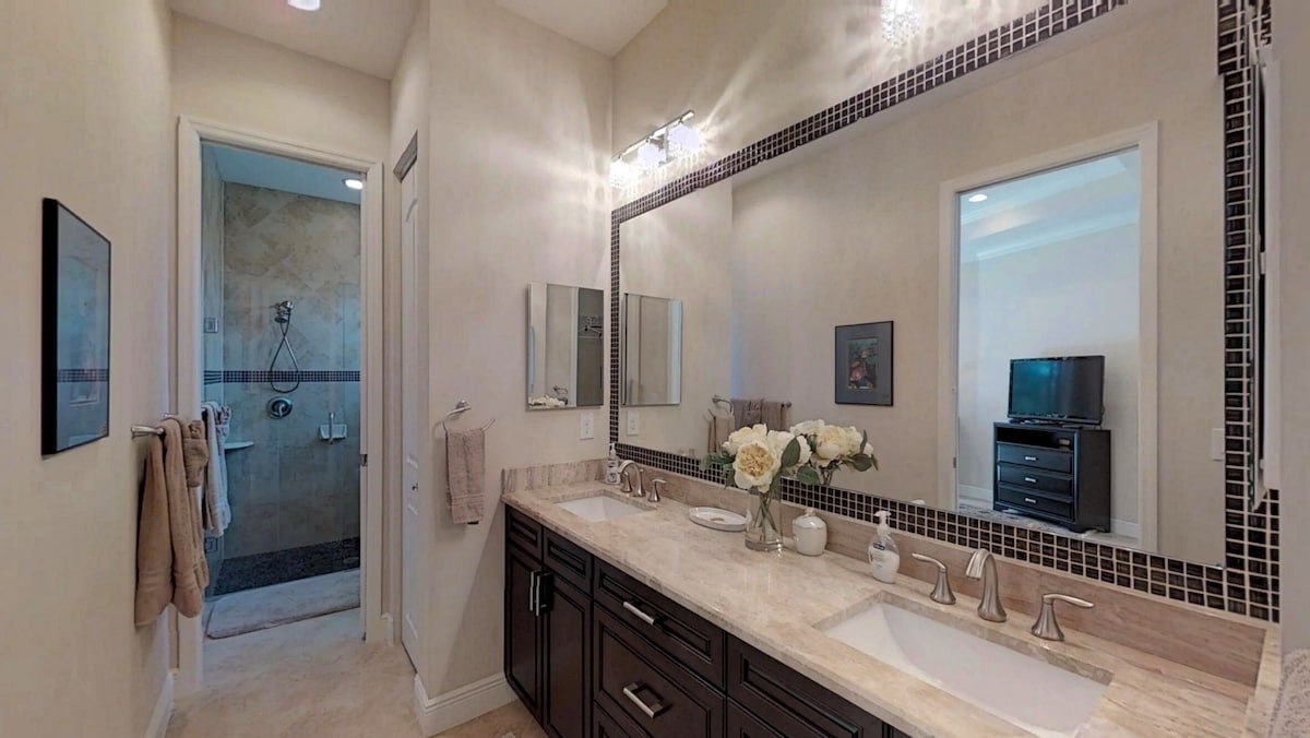 Photo 18 of Two Master Bedrooms! Less than 1 Mile to the beach with heated pool and spa