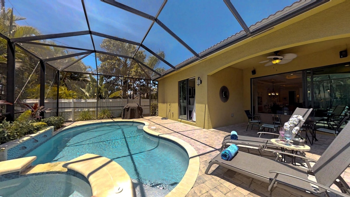 Photo 29 of Two Master Bedrooms! Less than 1 Mile to the beach with heated pool and spa
