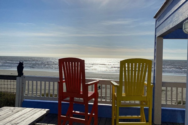Just imagine sitting here all day relaxing with sights and sounds of the ocean!