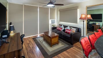 Smart TV, DVD player, ping pong