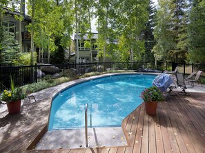 Una piscina riscaldata