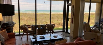 BEACHFRONT GROUND FLOOR 3/2 Condo...STEPS TO THE BEACH...UNBELIEVABLE VIEWS!!!