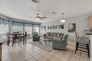 spacious open living area