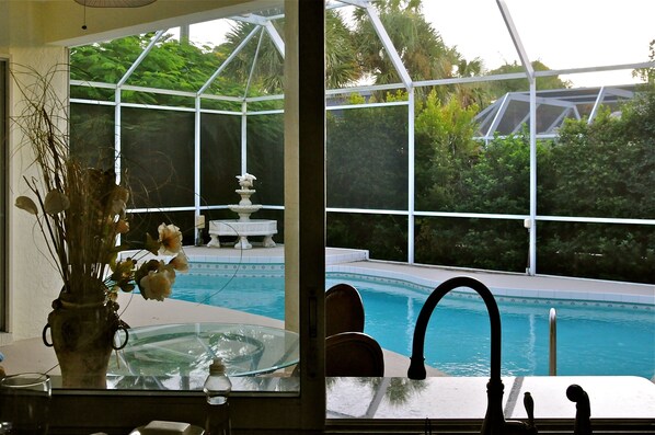 Outdoor pool, a heated pool - TOP Rated Premium Costal Family Retreat with Heated Pool & Private Golden Beach (Venice)