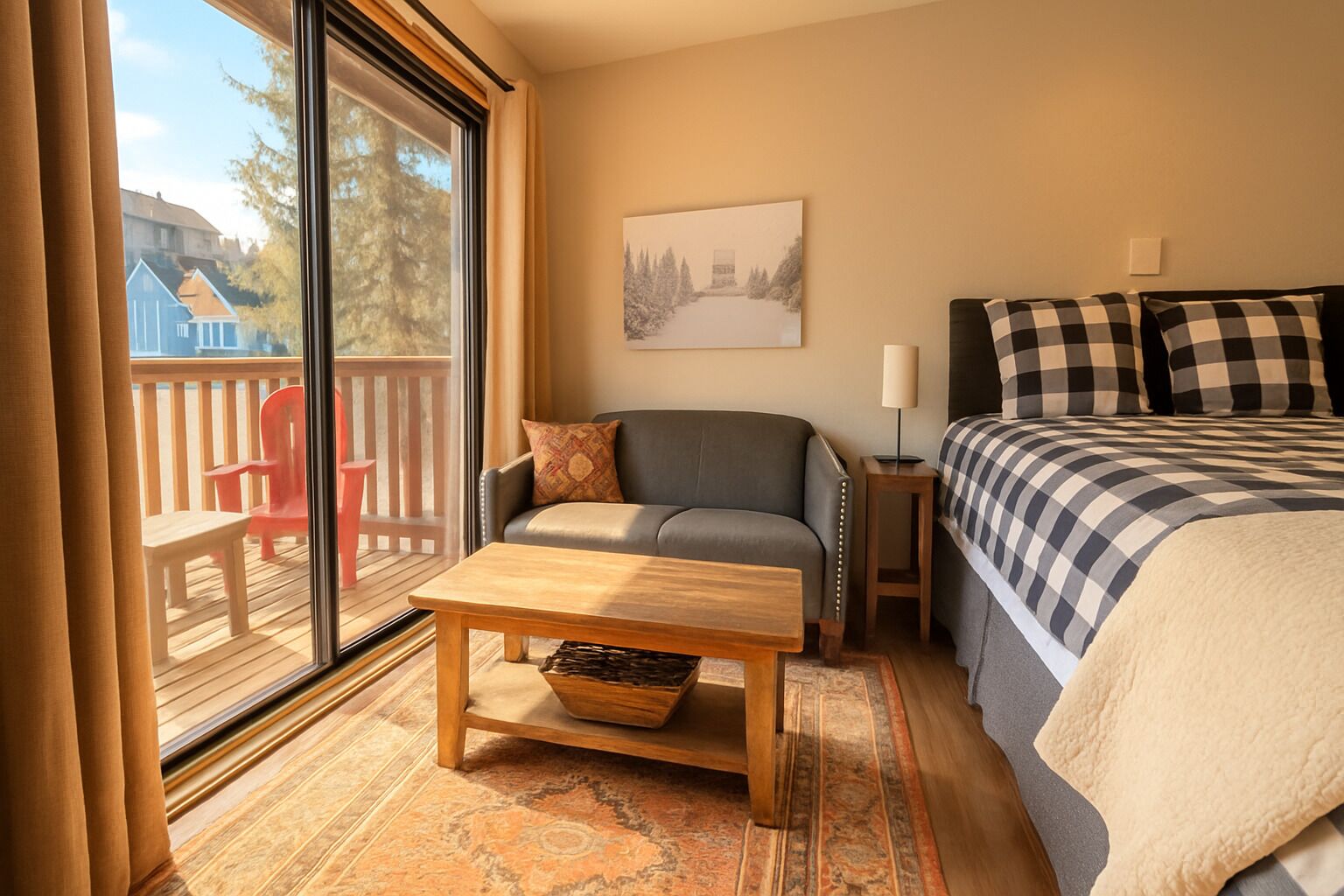 1 soverom, strykejern/-brett, wi-fi (inkludert) og sengetøy