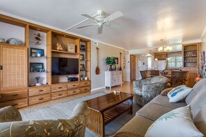 Smart TV, books, music library