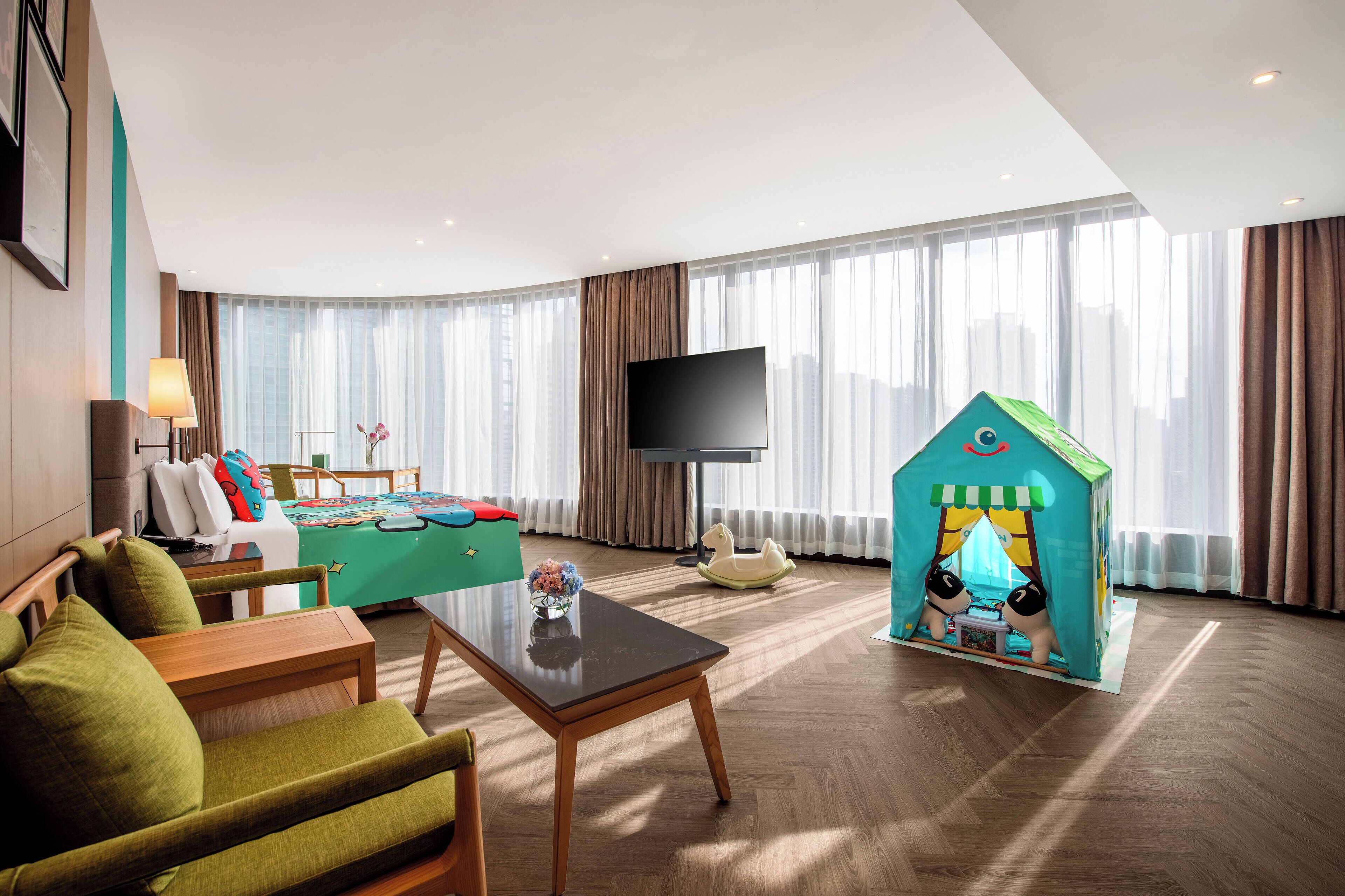 premium room, 1 king bed (kids theme) | down duvets, free minibar, in-room safe, desk