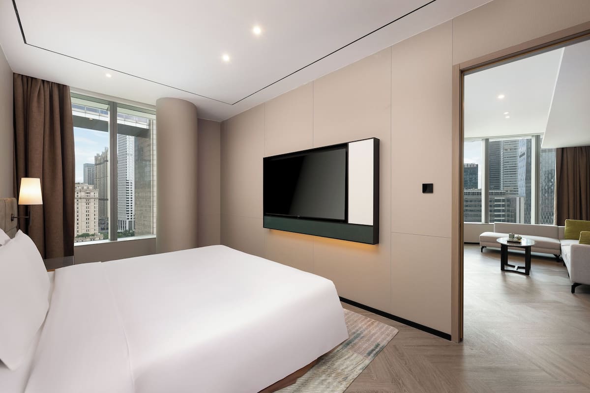 Suite, 1 Bedroom, Tower | 1 bedroom, down comforters, free minibar, in-room safe