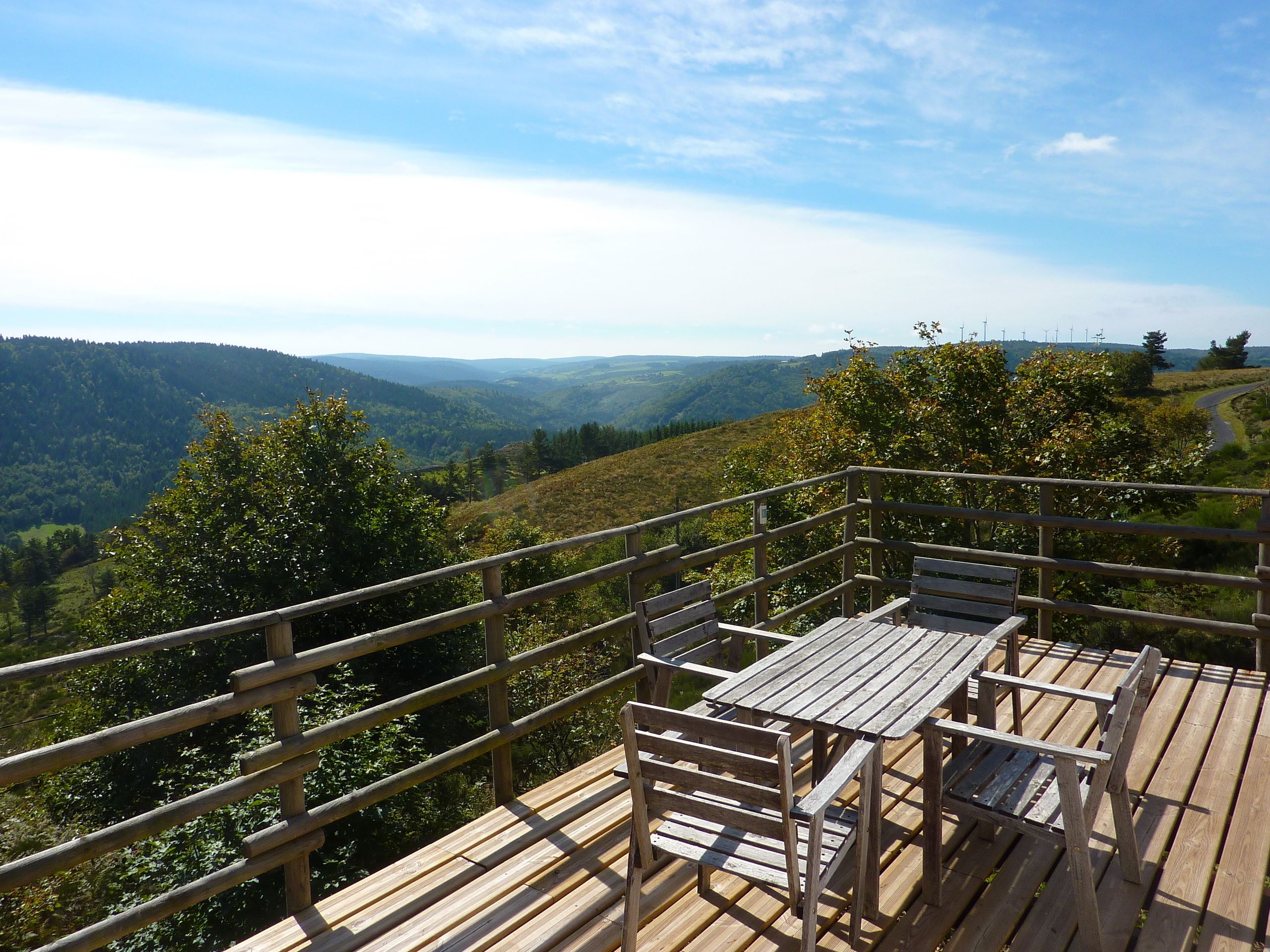 Tente Panoramique, 1 chambre, côté montagne | Terrasse/Patio