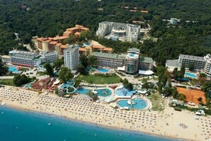 Private beach, beach volleyball