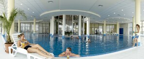 Indoor pool, seasonal outdoor pool