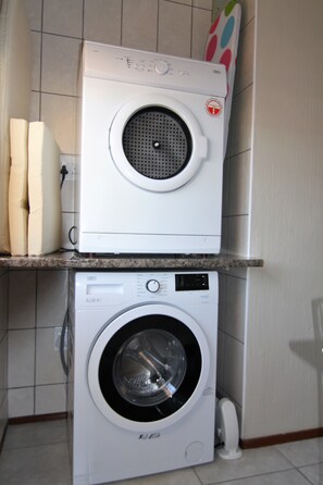 Executive Apartment, 2 Bedrooms | Private kitchen | Full-size fridge, microwave, oven, stovetop