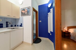 Deluxe Apartment, Balcony, Sea View (Summer Dream ) | Private kitchen | Fridge, electric kettle