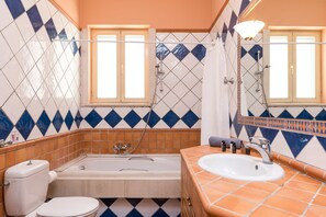 Apartment, 2 Bedrooms | Bathroom | Shower, free toiletries, hair dryer, towels - Moraitis Mansion (Corfu)