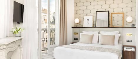 Premium bedding, pillow-top beds, in-room safe, desk