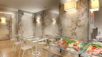Petit déjeuner buffet servi tous les jours en supplément