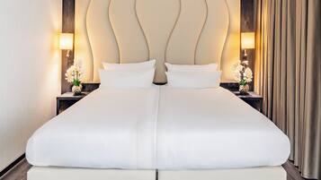 Free minibar items, in-room safe, desk, laptop workspace