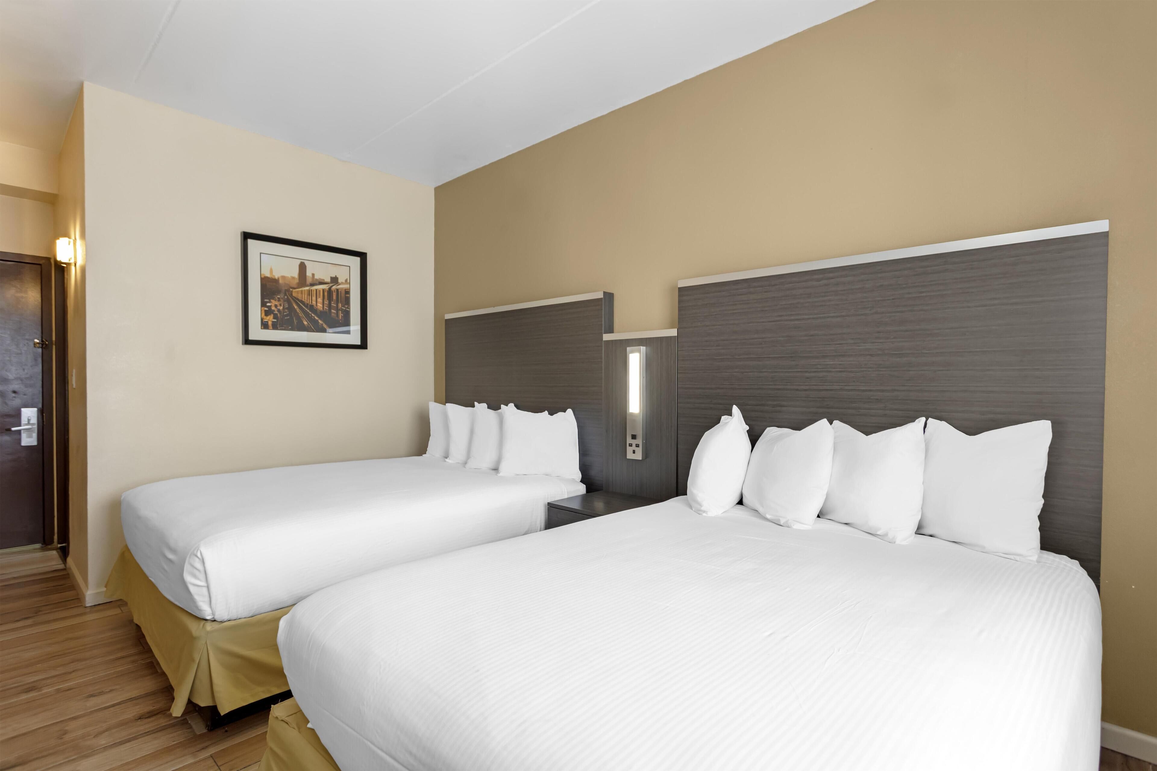 Standard Room, 2 Queen Beds, Non Smoking, Refrigerator & Microwave | In-room safe, individually decorated, individually furnished, desk