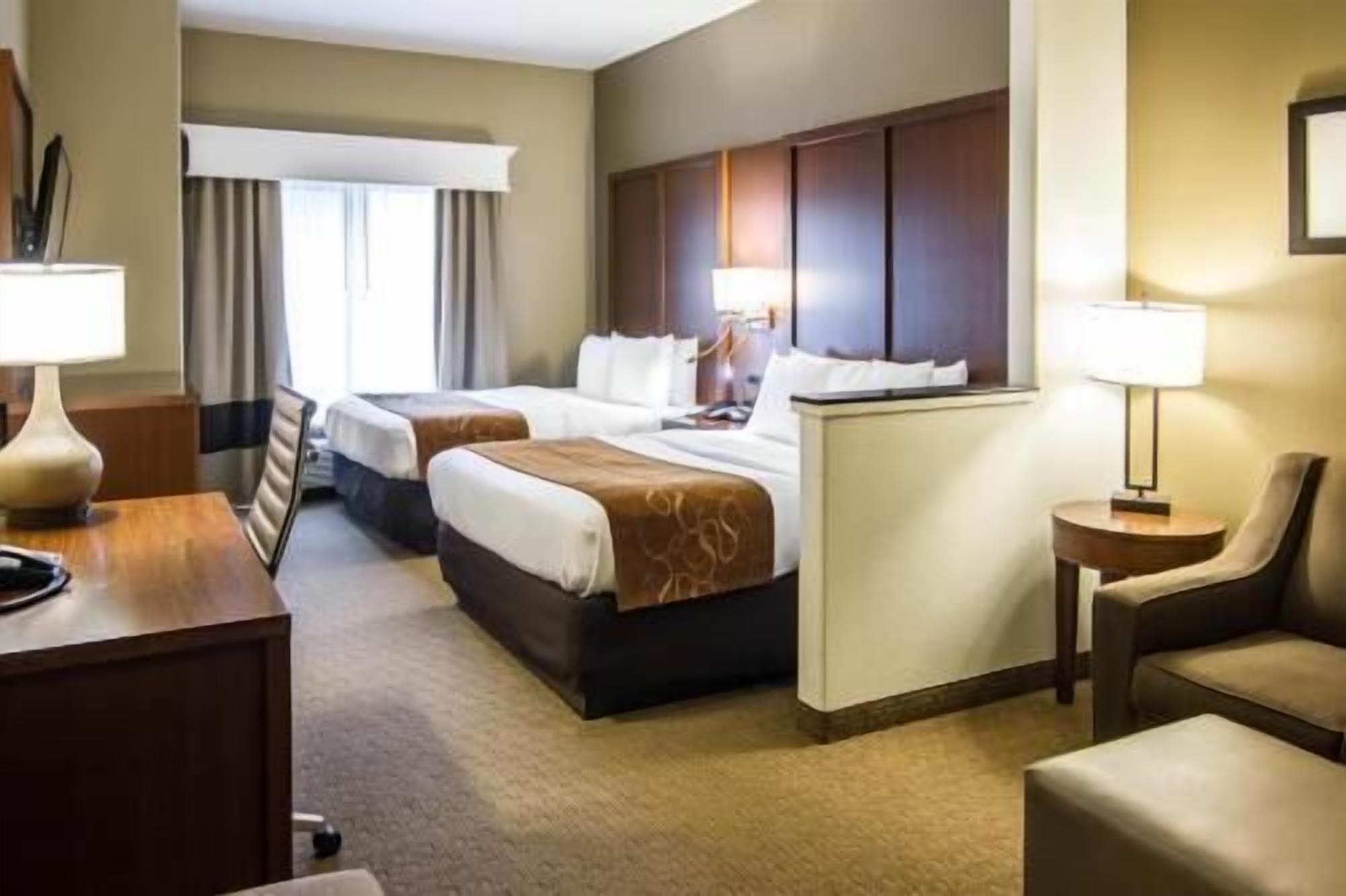 Individually furnished, desk, laptop workspace, iron/ironing board