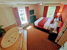 套房, 1 张特大床和 1 张沙发床 | 庭院景观