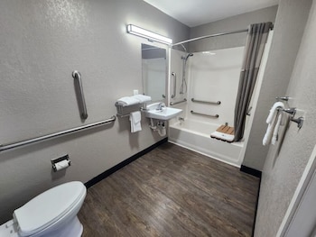 Shower, free toiletries, hair dryer, towels at Motel 6 Venice, FL