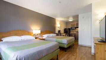 Tempat tidur bayi, Wi-Fi (biaya tambahan), seprai linen, dan jam alarm