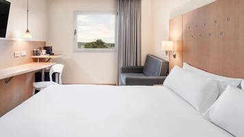Down comforters, desk, soundproofing, iron/ironing board