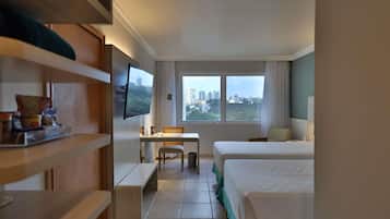 Minibar, in-room safe, desk, blackout curtains