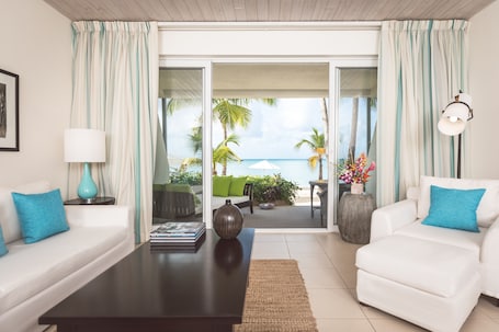Suite, Terrace (Beach) | Living area | TV, DVD player. Carlisle Bay